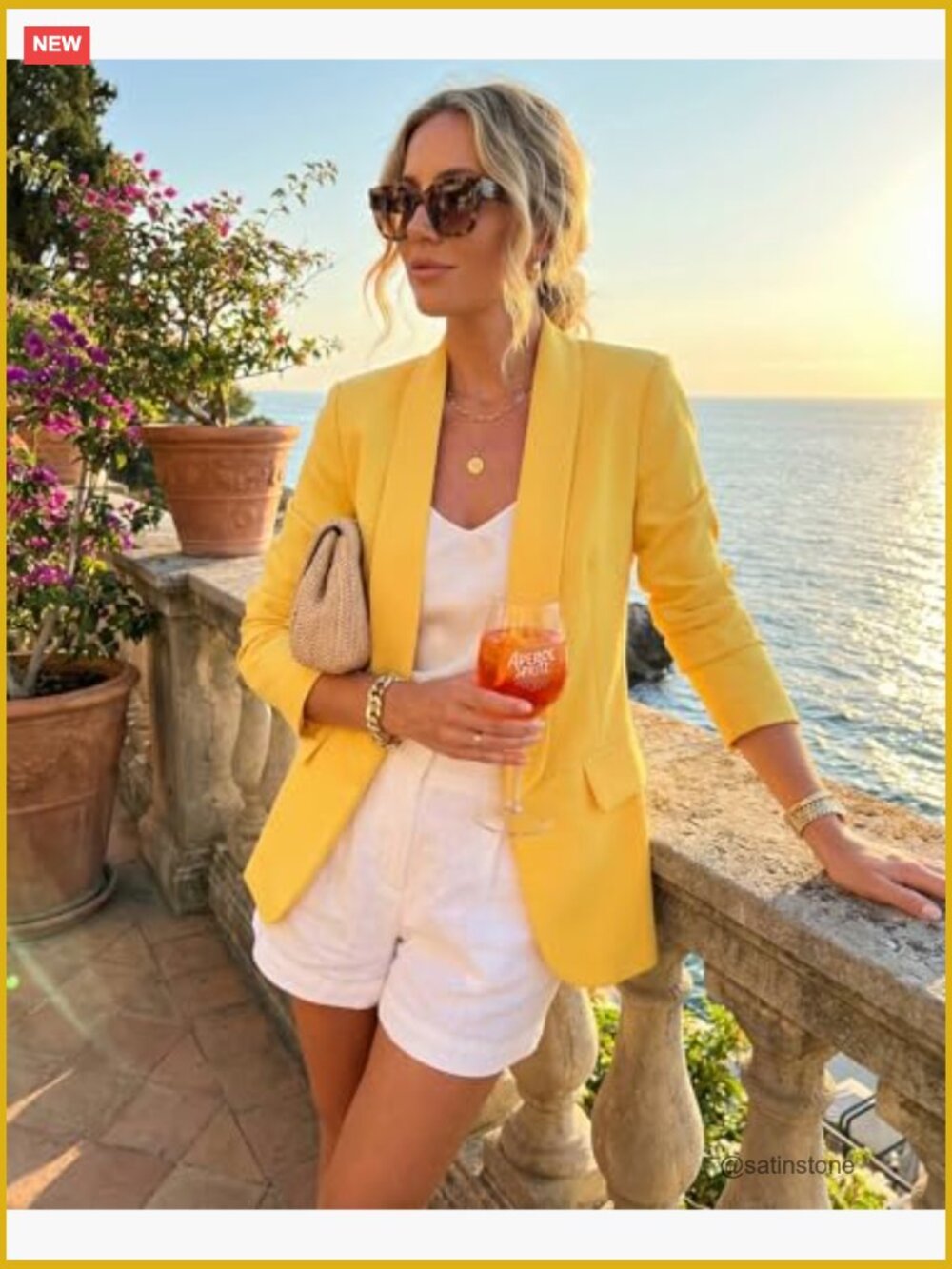 Long Sleeve Blazer Jacket with Notch Collar, No Button, Polyester Blend - Picture 3 of 7